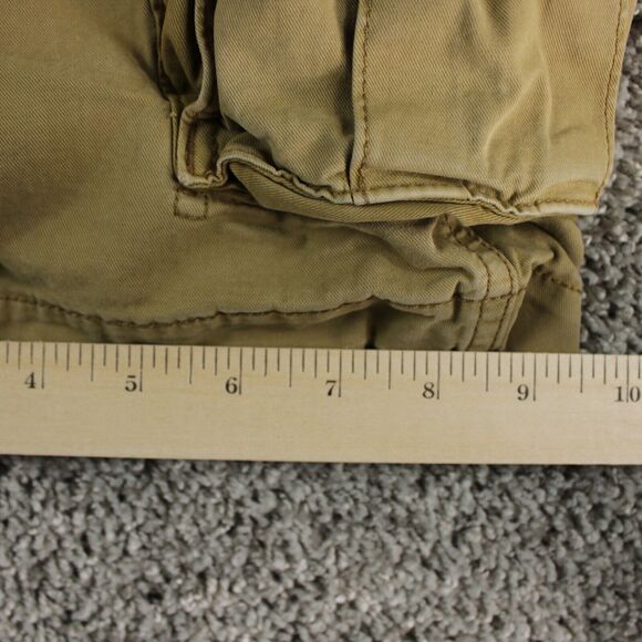 American Eagle Caro Shorts Mens 28 Tan Next Level Flex Stretch Longer Length - Picture 8 of 9